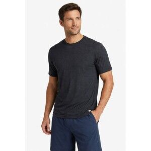 Vuori Strato Tech Tee Mens XL Black Charcoal Performance Short Sleeve Shirt NWOT